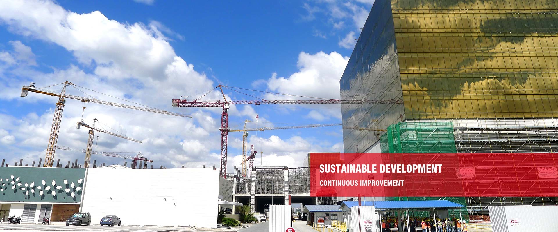 calidad Elevación del sitio de construcción fábrica