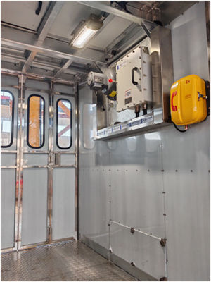 Buen precio Opción personalizable ATEX elevadora de rodillos con rack con carga de 2000 kg / cabina instalada tanto en interiores como en exteriores en línea