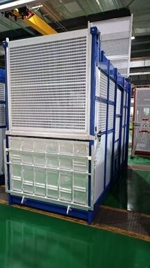 Galvanizado en caliente 0-46m/min Rack and Pinion Construction Hoist para pasajeros color personalizado