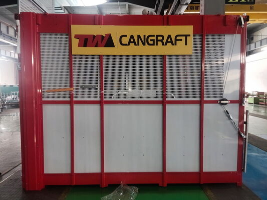 Buen precio Elevador de construcción con bastidor y piñón,VFD Control, galvanizado en caliente 2000kg Elevador de construcción, 0-46m/min Elevador de material para pasajeros en línea