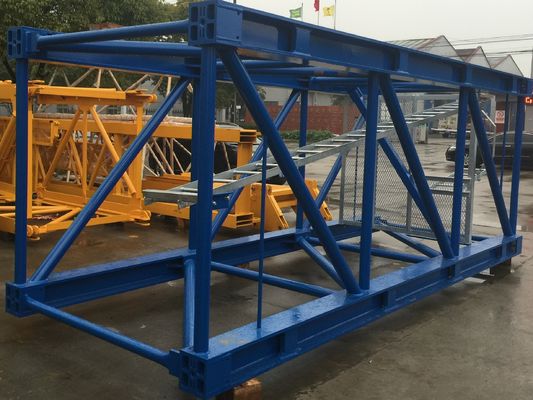 Pintura epoxi Sección de mástil de grúa de torre de 6000 mm con procesamiento de alta precisión
