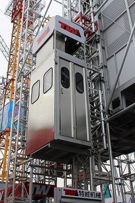 15kw 250m 40m/min Elevador para material de construcción con inversor de frecuencia