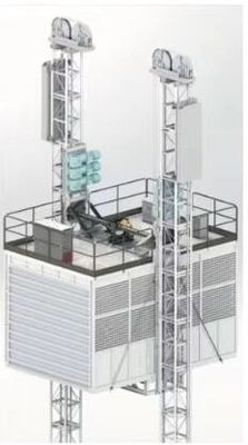 8000 kg Elevador de sitio de construcción, 37 kW Construcción Skip Elevador CE aprobado