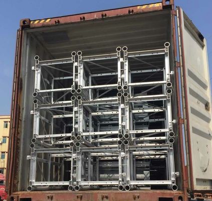 Buen precio 8.0mm espesor 650x650mm sección del mástil piezas de repuesto de elevación en línea