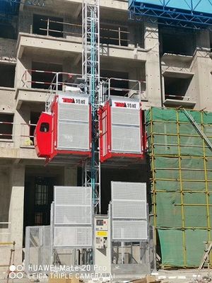 63 m/min Edificio Construcción Elevador/construcción de velocidad media con barra de bus/Ascensor ecológico