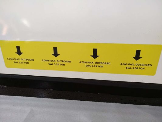 2600 mm Plataforma de carga para edificios, plataforma de carga para grúas 5t