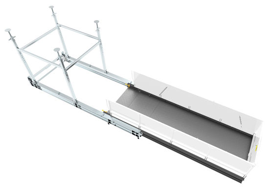 Ancho 2800mm grúa de pintura epoxi cubierta de carga para herramientas y materiales