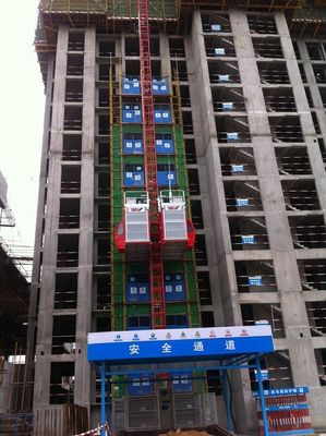 Emplazamiento de construcción 110kw 300m Rack and Pinion Construcción elevador galvanizado en caliente
