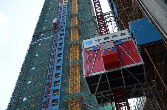 Buen precio Material de construcción 500m Elevador de construcción Elevador de elevación con control de inversor en línea