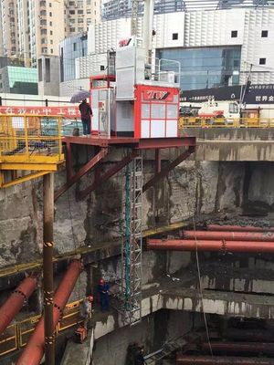 Q345B Acero 1000 kg material de soporte y elevador de elevación de piñón para túnel