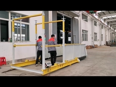 Plataforma de carga de material retráctil con límite de peso para el sitio de construcción de gran altura