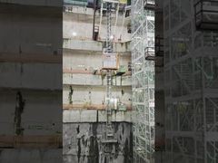 Elevador de construcción de arriba hacia abajo para proyectos de túneles en Singapur